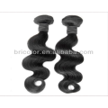 Sin enredos sin mezcla Color 1 # Jet Black Deep Wave Extensión del cabello humano 100%